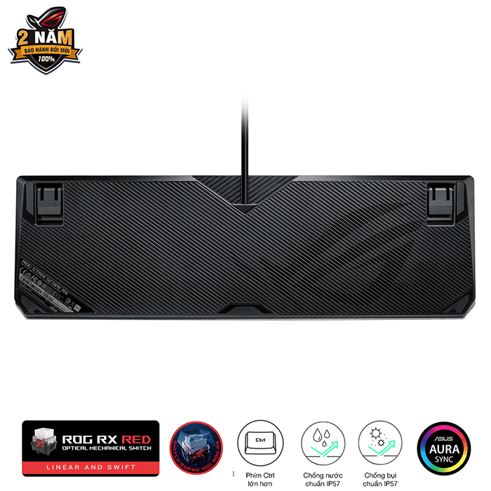 Bàn phím Gaming Cơ Quang Học ASUS ROG Strix Scope RX RED Switch