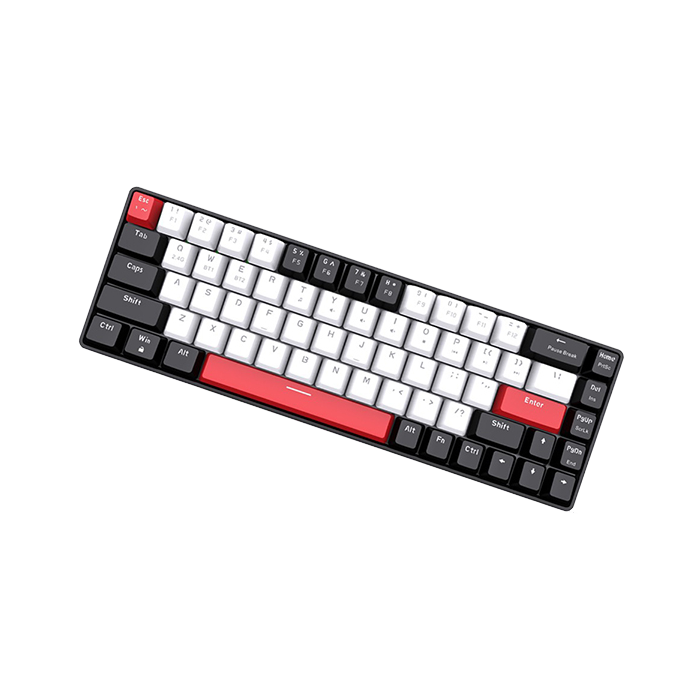 Bàn phím Gaming Wireless E-DRA EK368L Black & White