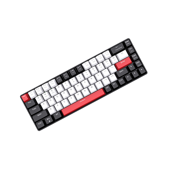 Bàn phím Gaming Wireless E-DRA EK368L Black & White