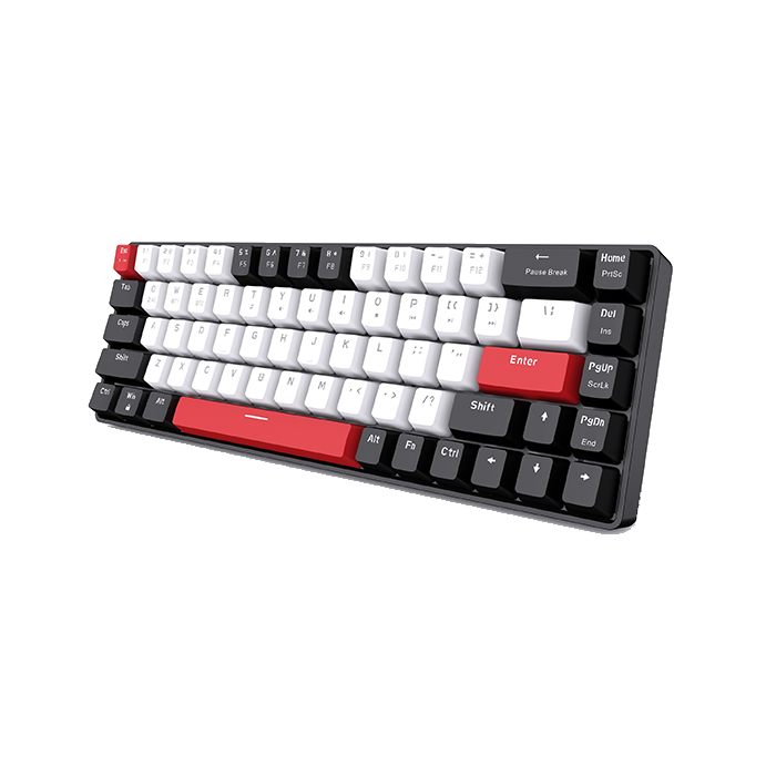 Bàn phím Gaming Wireless E-DRA EK368L Black & White