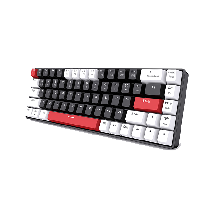 Bàn phím Gaming Wireless E-DRA EK368L White & Black