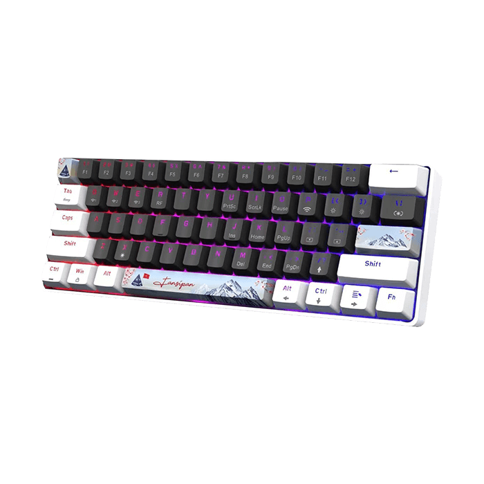 Bàn phím Gaming Wireless E-DRA EK361W SNOW White + Gray