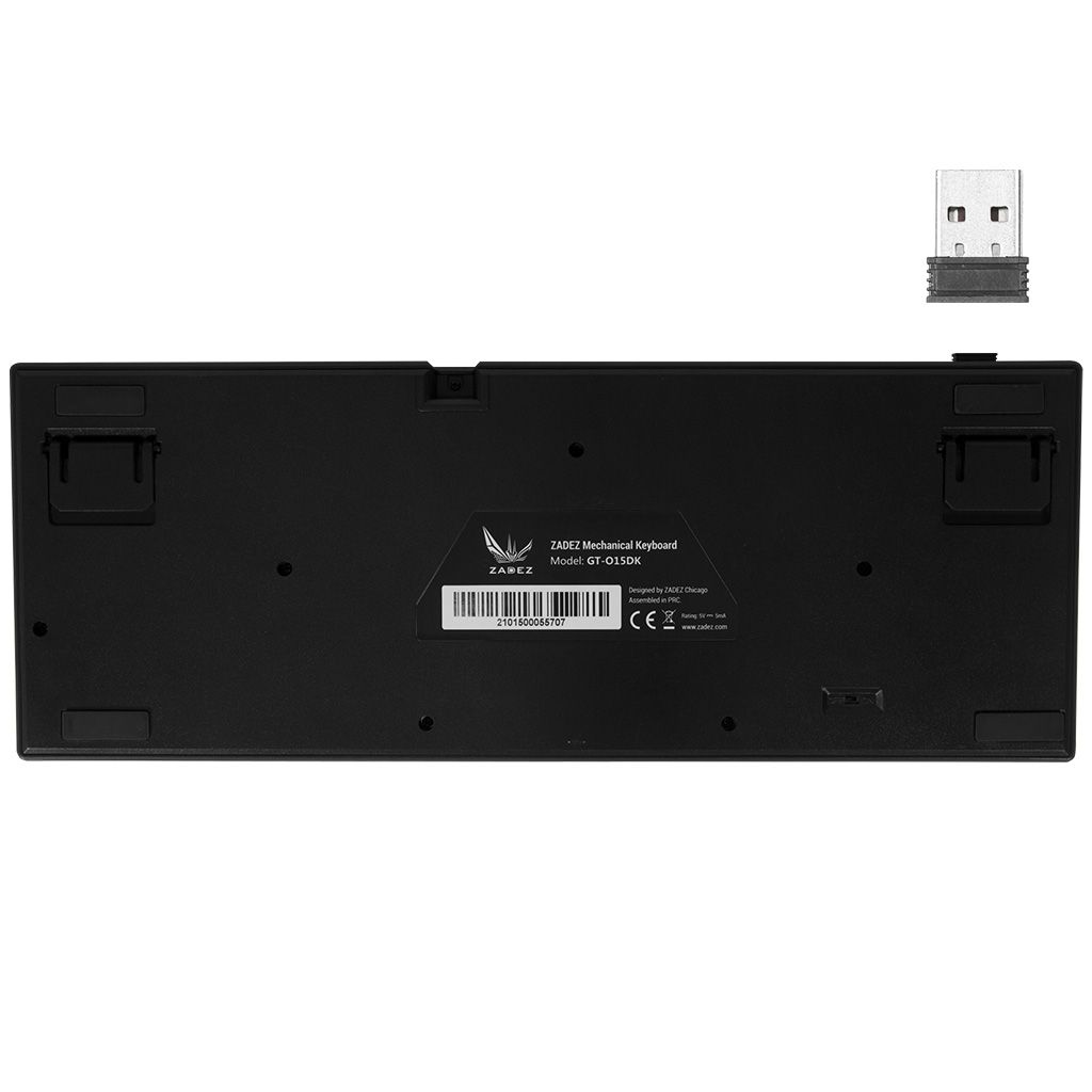 Bàn phím Gaming Zadez GT-015DK (OUTEMU Switches Blue/Red/Brown)