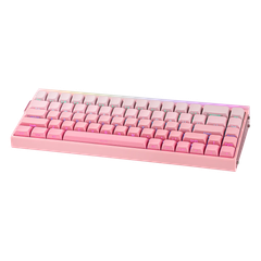Bàn Phím Gaming AULA HERO 68 HE (Hồng gradient,  1 mode, 68 phím, Black King magnetic switch)