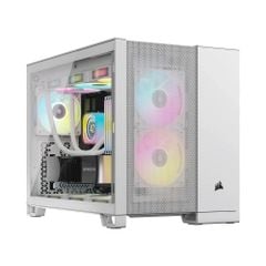 Vỏ máy tính Corsair 2500D Airflow Tempered Glass Mid-Tower White (CC-9011263-WW)