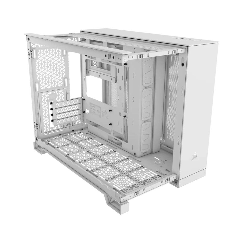 Vỏ máy tính Corsair 2500D Airflow Tempered Glass Mid-Tower White (CC-9011263-WW)