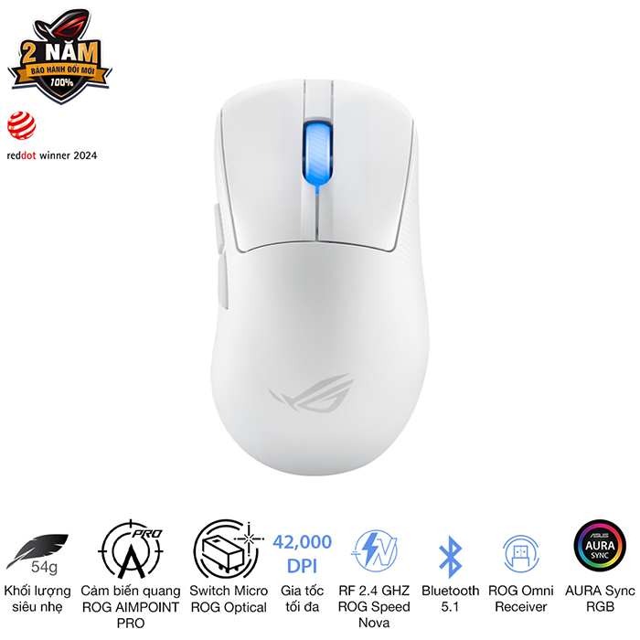 Chuột Gaming ASUS ROG Keris II Ace Wireless