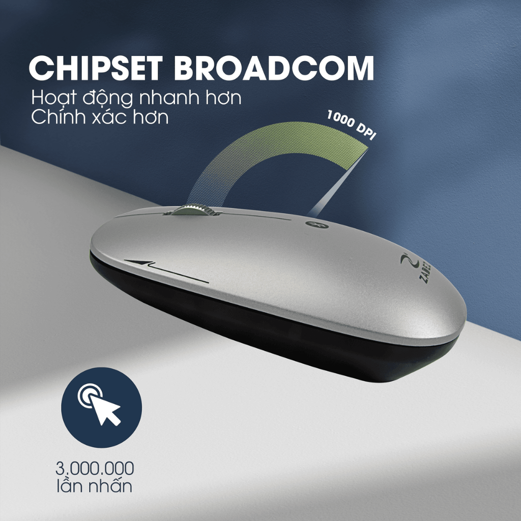 Chuột không dây Bluetooth Zadez M-371 Silent