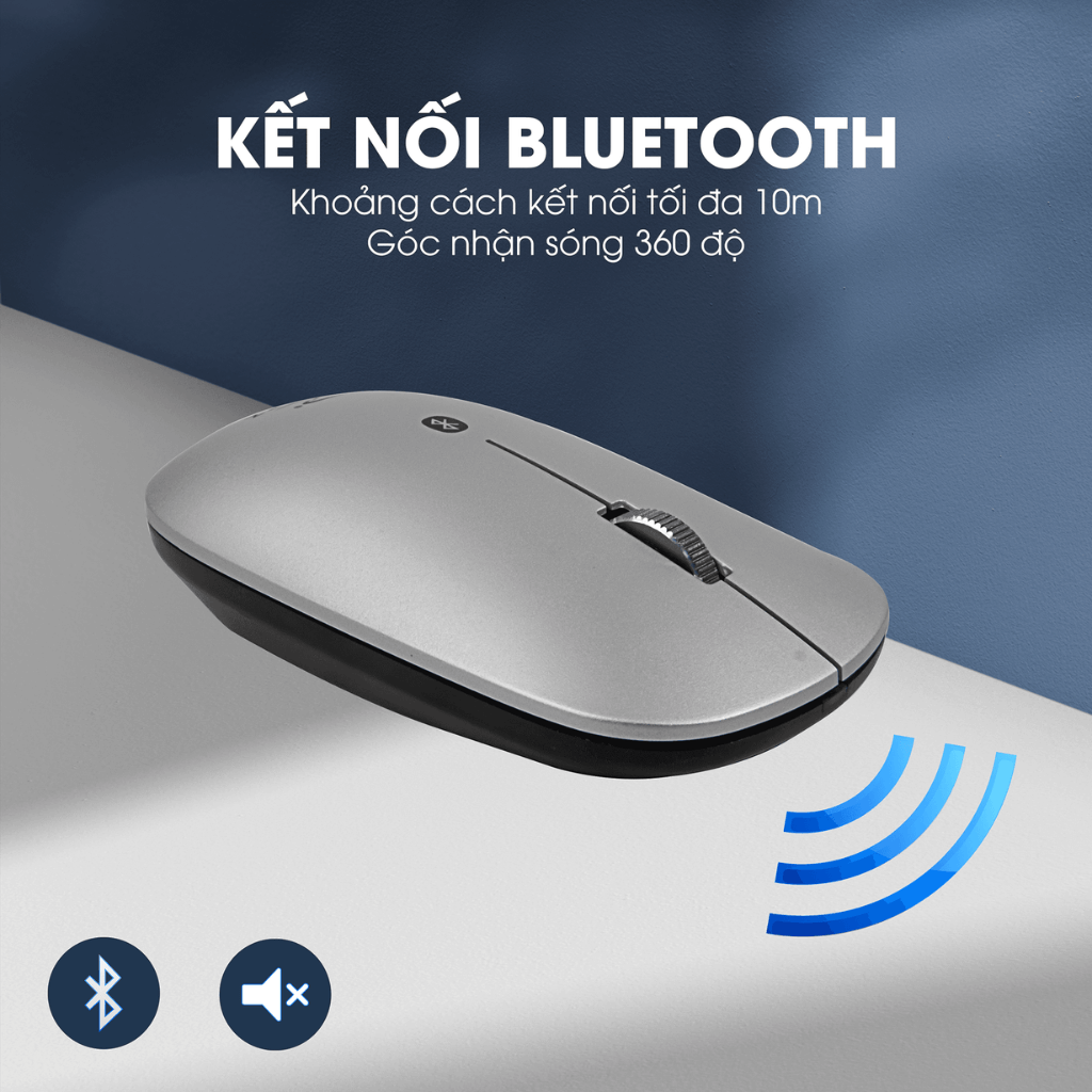 Chuột không dây Bluetooth Zadez M-371 Silent