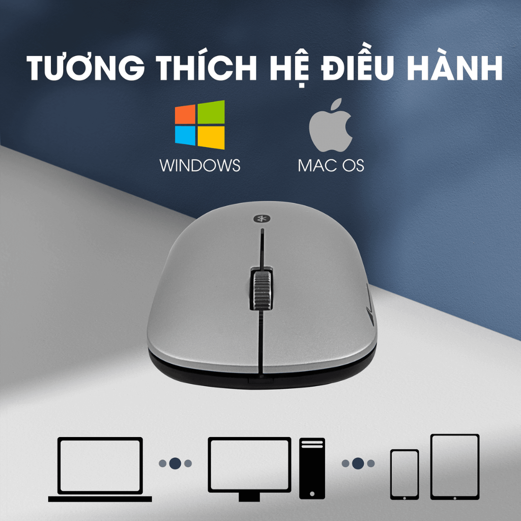 Chuột không dây Bluetooth Zadez M-371 Silent