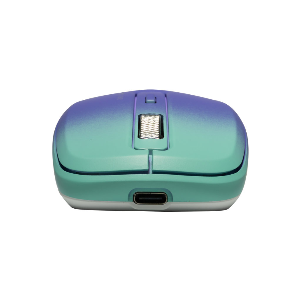 Chuột không dây Silent Zadez M-382Z (Cam đào, Tím)