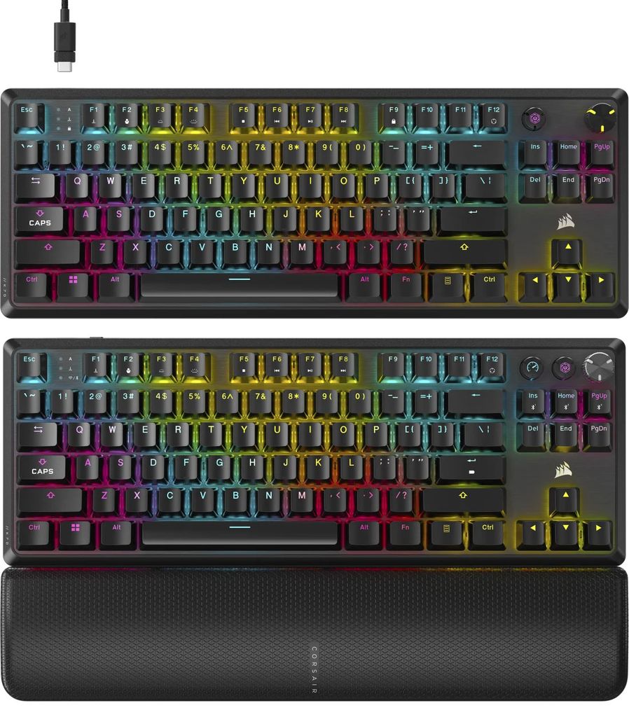 Bàn phím không dây Corsair K70 CORE TKL WL-MLX RED-BLK RGB (CH-914901E-NA)