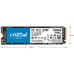 SSD Crucial P2 250GB NVMe PCIe Gen 3x4 M.2 2280