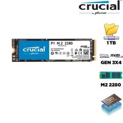 SSD Crucial P1 1TB NVMe PCIe Gen 3x4 M.2 2280