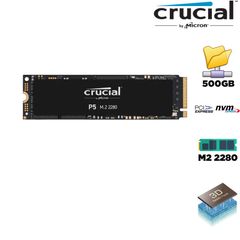 SSD Crucial P5 500GB NVMe PCIe Gen 3x4 M.2 2280 - CT500P5SSD8