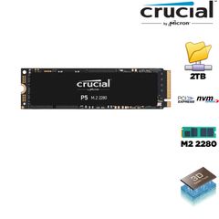 SSD Crucial P5 2TB NVMe PCIe Gen 3x4 M.2 2280 - CT2000P5SSD8