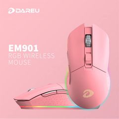 Chuột Không Dây Gaming Dareu EM901 RGB Pink