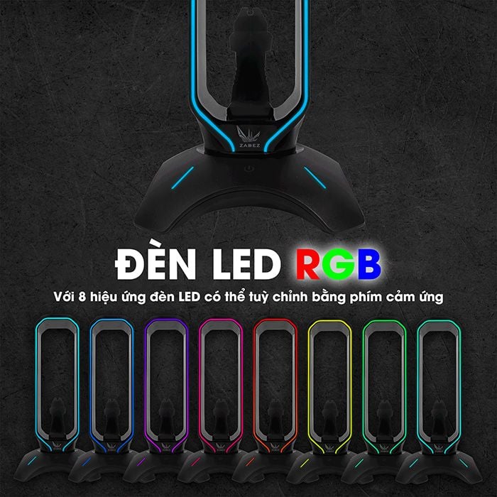 Đế treo tai nghe Zadez ZHS-701G (Đen / Hồng)