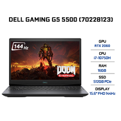 Laptop Dell Gaming G5 5500 (70228123) (i7-10750H | 16GB | 512GB | VGA RTX 2060 6GB | 15.6' FHD 144Hz | Win 10)