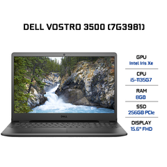 Laptop Dell Vostro 3500 (7G3981) (i5-1135G7 | 8GB | 256GB | Intel Iris Xe Graphics | 15.6' FHD | Win 10)