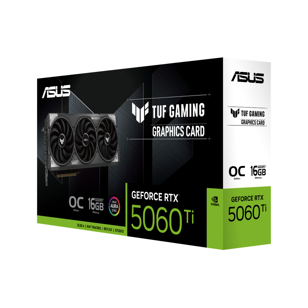 Card màn hình ASUS TUF Gaming GeForce RTX 5060 Ti 16GB GDDR7 OC Edition (TUF-RTX5060TI-O16G)