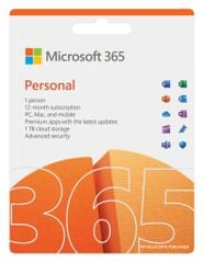 Phần mềm Microsoft 365 Personal | 12 tháng | Dành cho 1 người| 5 thiết bị/tài khoản | Word, Excel, PowerPoint | 1TB OneDrive