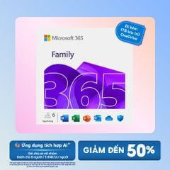 Key-Online Phần mềm Microsoft 365 Family (1 năm / 6 tài khoản / 30 thiết bị)