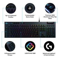 Bàn phím cơ Logitech G813 LIGHTSYNC RGB