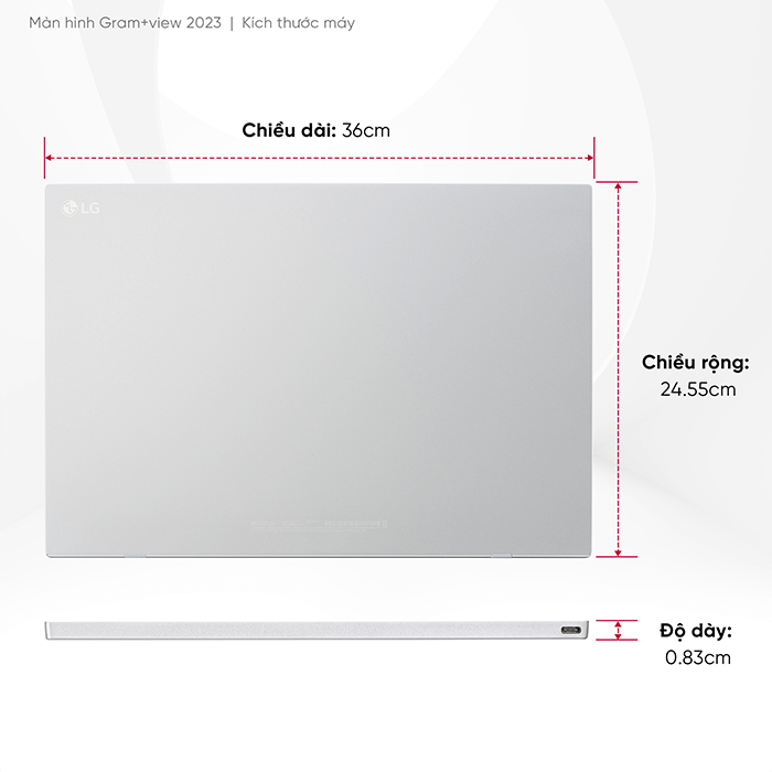 Màn hình di động LG Gram View 16MR70.ASDA5 16 inch 2K WQXGA (2560 x 1600) IPS