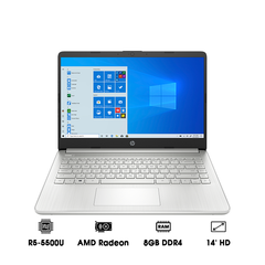 Laptop HP 14s-fq1066AU (4K0Z6PA) (R5-5500U | 8GB | 256GB | AMD Radeon™ Graphics | 14' HD | Win 11)
