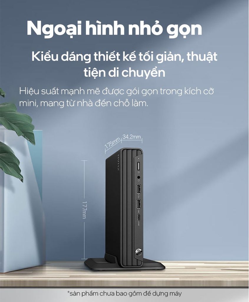 PC HP Pro Mini 260 G9 9H092PT (i3-1315U | 8GB | 256GB | Intel UHD Graphics | Win 11)