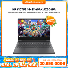 Laptop Gaming HP Victus 16-s1149AX AZ0D4PA (R5-8645HS | GeForce RTX™ 3050 6GB | 16GB | 512GB |  16.1' FHD 165Hz 100% sRGB | Win 11)