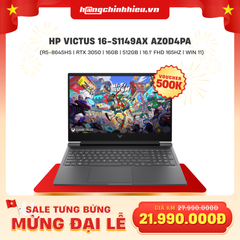 Laptop Gaming HP Victus 16-s1149AX AZ0D4PA (R5-8645HS | GeForce RTX™ 3050 6GB | 16GB | 512GB |  16.1' FHD 165Hz 100% sRGB | Win 11)