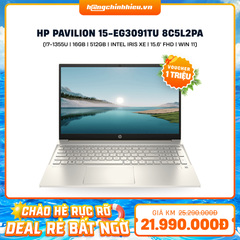 Laptop HP Pavilion 15-eg3091TU 8C5L2PA (i7-1355U | 16GB | 512GB | Intel Iris Xe Graphics | 15.6' FHD | Win 11)
