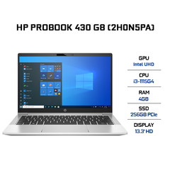 Laptop HP ProBook 430 G8 (2H0N5PA) (i3-1115G4 | 4GB | 256GB | Intel UHD Graphics | 13.3' HD | Win 10)