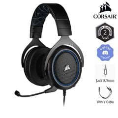 Tai nghe Corsair HS50 PRO Stereo Blue Wired (CA-9011217-AP)