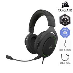 Tai nghe Corsair HS50 PRO Stereo Green Wired (CA-9011216-AP)