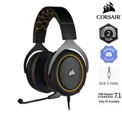 Tai nghe Corsair HS60 PRO Surround 7.1 Yellow (CA-9011214-AP)