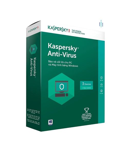 Phần mềm Kaspersky Anti Virus Cho 3 Máy Tính