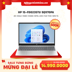 Laptop HP 15-fd0235TU 9Q970PA (i5-1334U | 16GB | 512GB | Intel UHD Graphics | 15.6' FHD | Win 11)