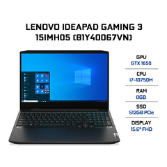 Laptop Lenovo IdeaPad Gaming 3 15IMH05 (81Y40067VN) (i7-10750H | 8GB | 512GB | VGA GTX 1650 4GB | 15.6