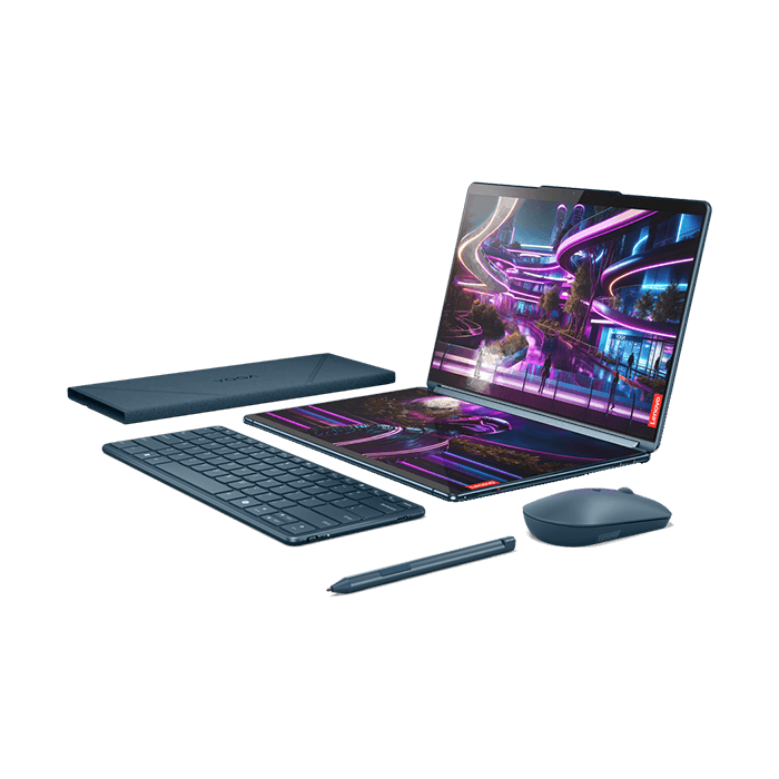 Laptop Lenovo Yoga Book 9 13IMU9 83FF001SVN (Ultra 7 155U | 32GB | 1TB | Intel Graphics | 2x 13.3' 2.8K OLED 100% DCI-P3 | Win 11 | Office)