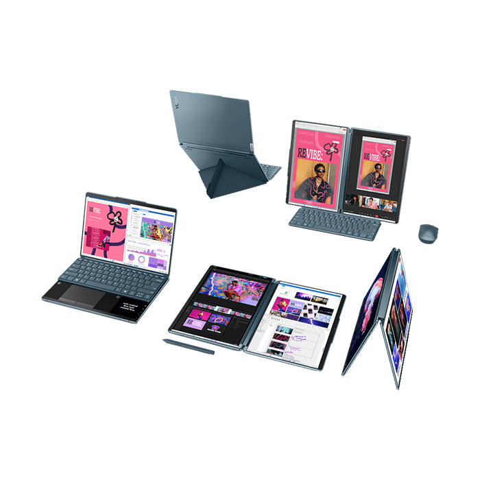 Laptop Lenovo Yoga Book 9 13IMU9 83FF001SVN (Ultra 7 155U | 32GB | 1TB | Intel Graphics | 2x 13.3' 2.8K OLED 100% DCI-P3 | Win 11 | Office)