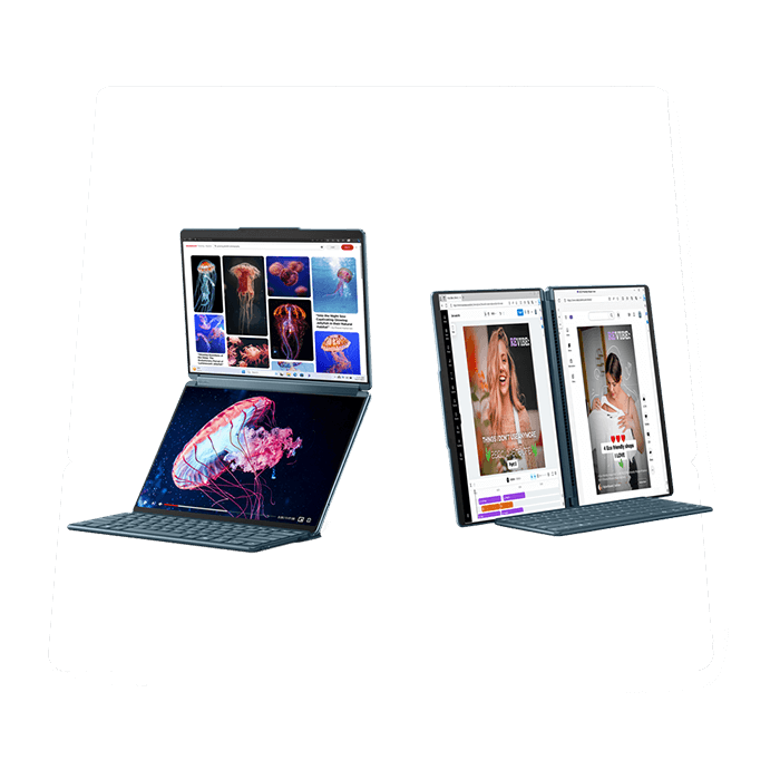 Laptop Lenovo Yoga Book 9 13IMU9 83FF001SVN (Ultra 7 155U | 32GB | 1TB | Intel Graphics | 2x 13.3' 2.8K OLED 100% DCI-P3 | Win 11 | Office)