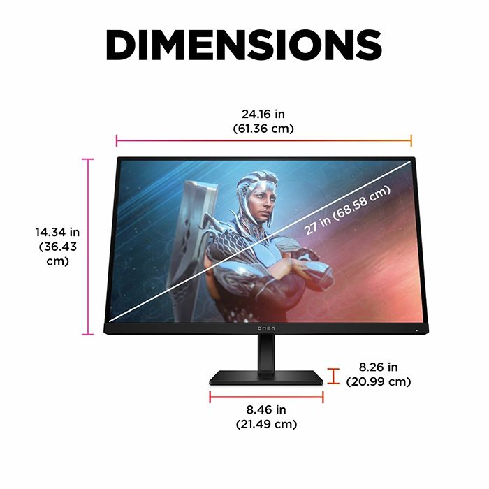 Màn hình HP OMEN 780G0AA 27 inch FHD IPS 165Hz 400nits 1ms HDR
