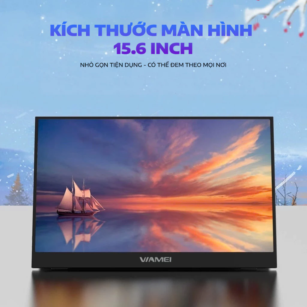 Màn hình di động VIAMEI N4X 15.6 inch FHD IPS Loa (1Wx2), Mini HDMI, USB-C, VESA