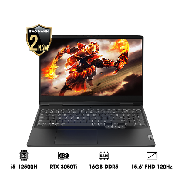 Laptop Lenovo IdeaPad Gaming 3 15IAH7 (82S90088VN) (i5-12500H | 16GB | 512GB | GeForce RTX™ 3050Ti 4GB | 15.6' FHD 120Hz |  Win 11)