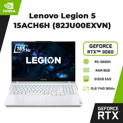 Laptop Lenovo Legion 5 15ACH6H (82JU00EXVN) (R5-5600H | 8GB | 512GB | GeForce RTX™ 3060 6GB | 15.6' FHD 165Hz | Win 10)