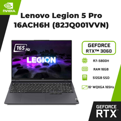 Laptop Lenovo Legion 5 Pro 16ACH6H (82JQ001VVN) (R7-5800H | 16GB | 512GB | GeForce RTX™ 3060 6GB | 16' WQXGA 165Hz | Win 10)