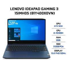 Laptop Lenovo IdeaPad Gaming 3 15IMH05 (81Y400X0VN) (i5-10300H | 8GB | 512GB | VGA GTX 1650 4GB | 15.6' FHD 120Hz | Win 10)